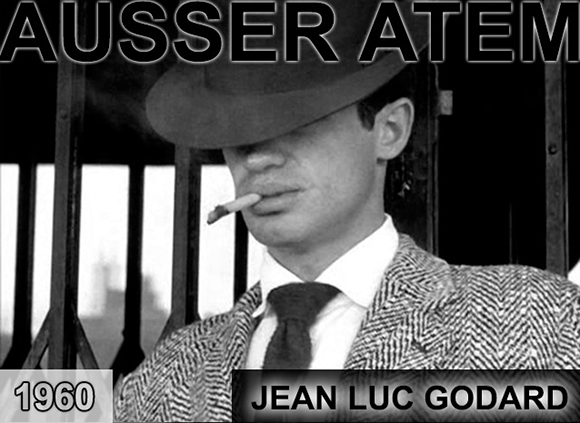 Filmszenen aus Jean-Luc Godards AUSSER ATEM