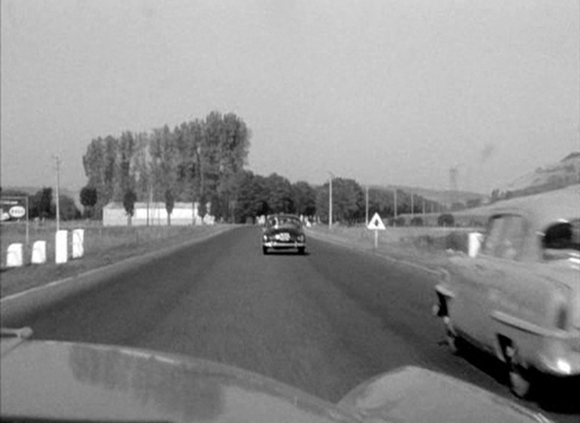 Filmszenen aus Jean-Luc Godards AUSSER ATEM