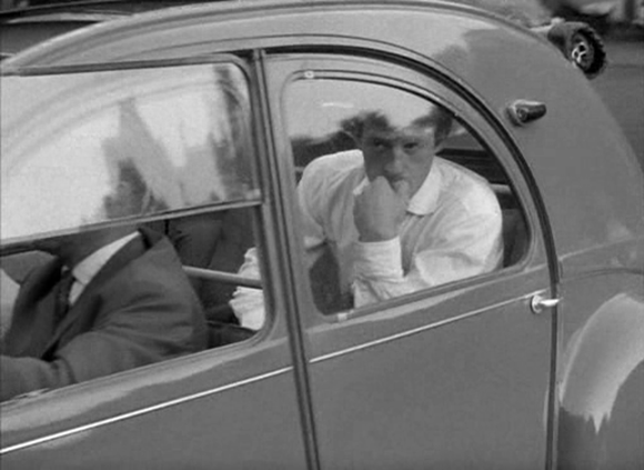 Filmszenen aus Jean-Luc Godards AUSSER ATEM