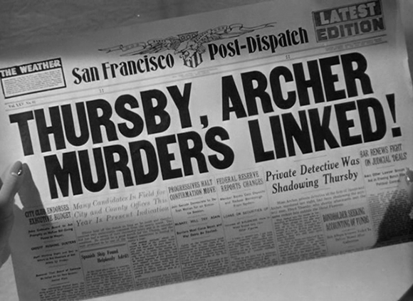 Filmszenen aus John Hustons DER MALTESER FALKE